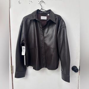 Babaton leather jacket